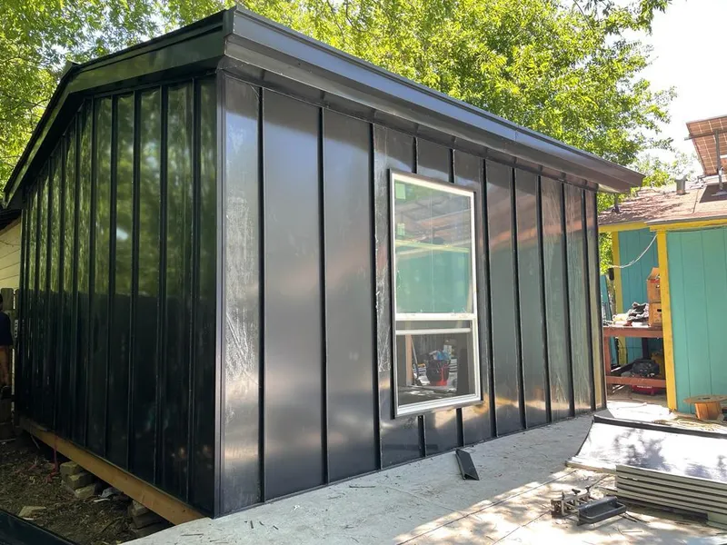 Black standing seam metal wall panels for Metal Roof Installation in Buena Vista